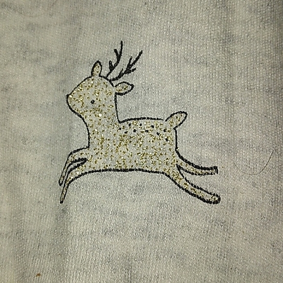 Tis The Season' For Adorable sparkly Reindeer infant Carters Layette Sleeper☆ - Picture 8 of 11